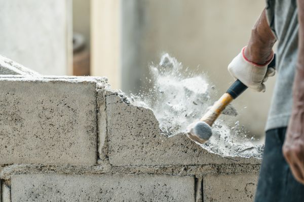 Block Wall Demolition in Newark