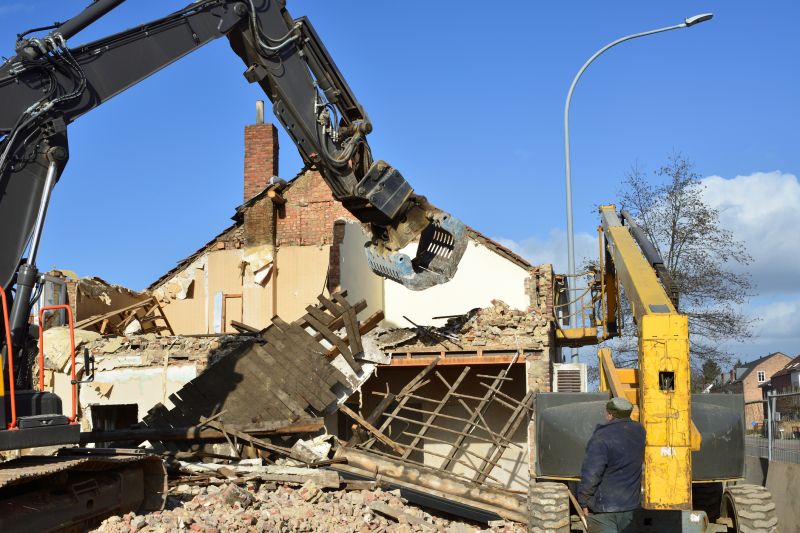 Demolition Equipment in Use